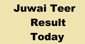 Juwai Teer Result 